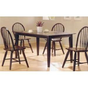  Cappuccino Finish Farm House 5 Piece Dining Room Set 