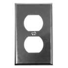 Acorn AW5BP Smooth Iron Steel Single Duplex Outlet Switch Plate