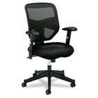    VL531 High Back Work Chair, Mesh Back, Padded Mesh Seat, Black