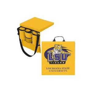  Lsu Tigers NCAA 5 Pocket Seat Cushion And Tote By BSI 