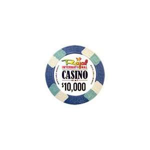 ROYAL INTERNATIONAL CASINO TOURNAMENT Clay Poker Chips w/ $ Value (10g 