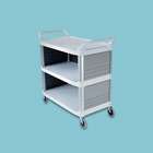 Rubbermaid Commercial Products Xtra Utility Cart with 3 Shelves in Off 