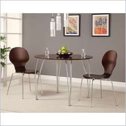 Ameriwood Bentwood Round Espresso Dining Table 029986351722  