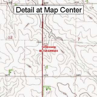  USGS Topographic Quadrangle Map   Schleswig, Iowa (Folded 