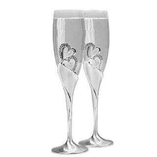 Hortense B. Hewitt Wedding Accessories Sparkling Love Champagne Flutes 