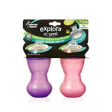 Tommee Tippee Explora Lil Sippee Sipper Cups 2pk   Pink/Purple 