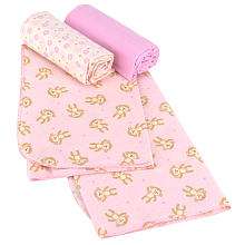Koala Baby Receiving Blankets   3 Pack   Pink Monkey   Babies R Us 