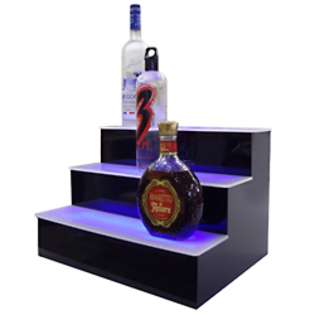 Tier Lighted Liquor Bottle Display Shelf 72 Wide  KegWorks For the 