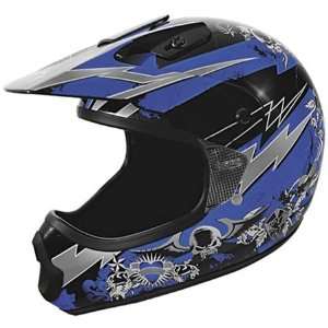  Cyber UX 22 Rip Full Face Helmet Large  Blue Automotive