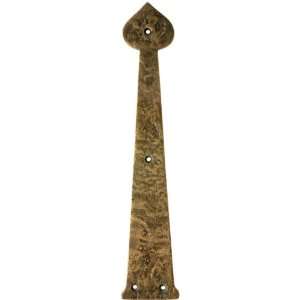  Weathered Bronze Dummy Strap With Heart Design.