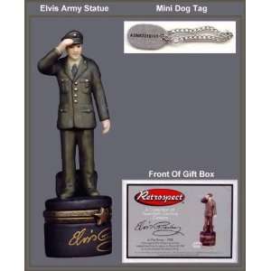 Elvis Presley In the Army PHB Porcelain Hinged Box Miniature Statue Midwest 