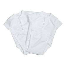 SpaSilk 2 Pack Wrap Bodysuit  White (Newborn)   SpaSilk   Babies R 