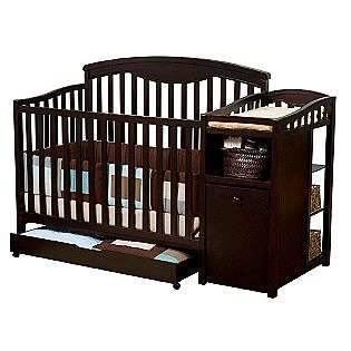 Shelby Crib and Changer in Espresso  Delta Childrens Baby Furniture 