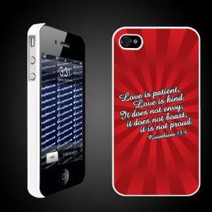 Day Corinthians 134   iPhone Hard Case   White Protective iPhone 4 