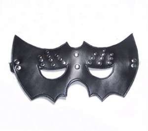 Batman Style Leather Studded Mask Fancy Party H682B  