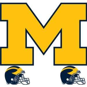  NCAA Michigan Wolverines   3 Large UM Wall Accent Murals 