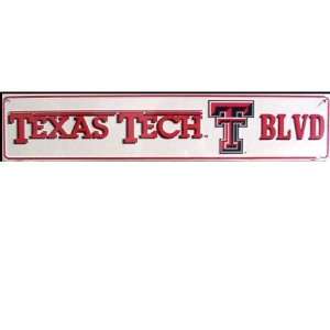  Texas Tech Red Raiders Blvd Sign