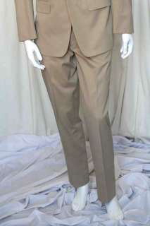   Mens Cotton Two Button Blazer Jacket+Flat Front Pant Suit 38/48  