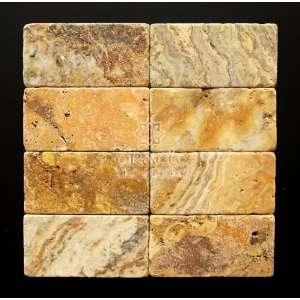  Scabos 3X6 Tumbled Travertine Tile
