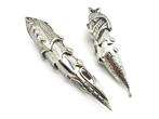 2pcs Mens warrior group magic knight armour full finger ring gothic 