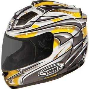 GMAX GM68 Max Yellow Platinum Series Helmet   Size 