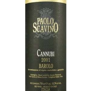  2001 Scavino Barolo Cannubi 750ml Grocery & Gourmet Food