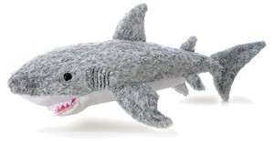 Aurora Plush Shark Samuel Gray Mini Flopsie Stuffed Animal Toy 