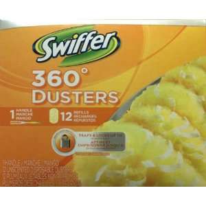  Swiffer 360 Dusters with 1 Handle and 12 Refills Kitchen 