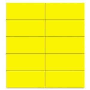  Dry Erase Magnetic Tape Strips, Yelow, 2 x 1/8, 25/Pack 