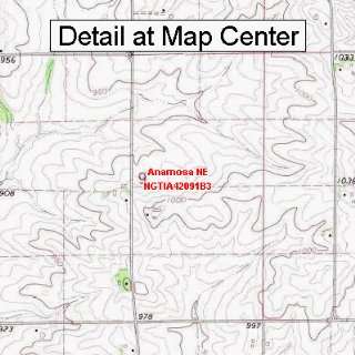 USGS Topographic Quadrangle Map   Anamosa NE, Iowa (Folded/Waterproof)