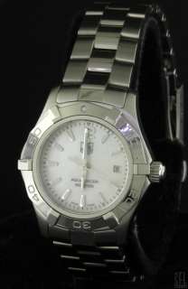TAG HEUER AQUARACER FANCY MOTHER OF PEARL DIAL SS QUARTZ LADIES WATCH 