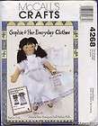 Sophie Rag Doll Everyday Clothes Pattern 2 Nightgown Petticoat McCalls 