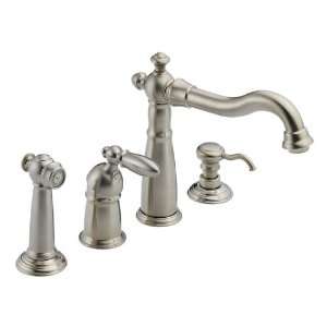 Delta 156 SS DST Victorian Single Handle Kitchen Faucet in 