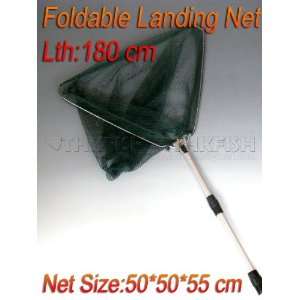   aluminium collapsible telescopic handle fishing fish saltwater landing