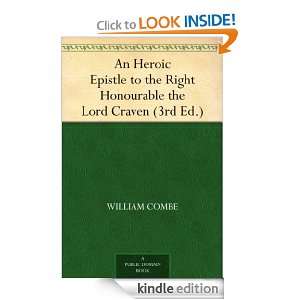An Heroic Epistle to the Right Honourable the Lord Craven (3rd Ed 