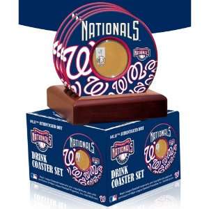  2010 Game Used dirt in Washington Nationals logo set of 4 