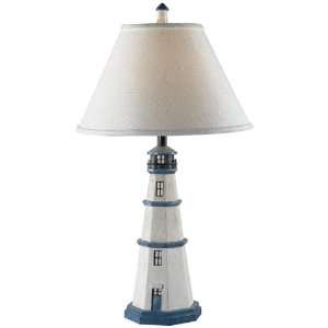 Home Decorators Collection Nantucket Table Lamp White Fabric Antique 