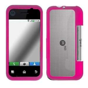  Premium   Motorola MB300/Backflip Solid Hot Pink Cover 