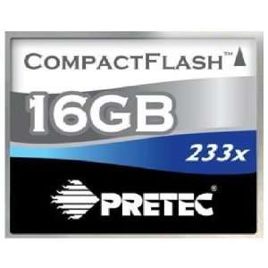  Pretec 16GB 233X 35MB/s Compact Flash Card Electronics