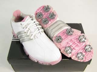 NEW Ladies Adidas W Tour360 3.0 Golf Shoe Size 7 WHITE/PINK   360 