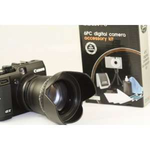   and Lens Adapter For Canon Powershot G1X Camera