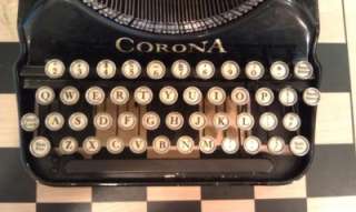 Antique Vintage Portable Corona Four Typewriter, c. 1924  