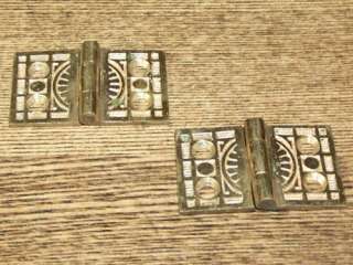 These hinges were used on interior Victorian era shutters. They may be 