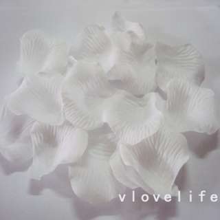 1000 White Silk Rose Petals Wedding Party Flower Favors