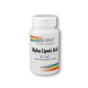  Alpha Lipoic Acid 30 Caps 50 Mg   Solaray Health 