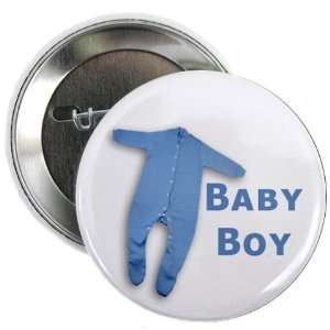  BABY BOY BLUE ONESIE Newborn Gift 2.25 inch Pinback Button 