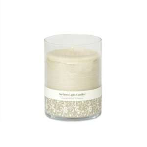  Northern Lights Candles   4.5 Glass Candle Sandstone 