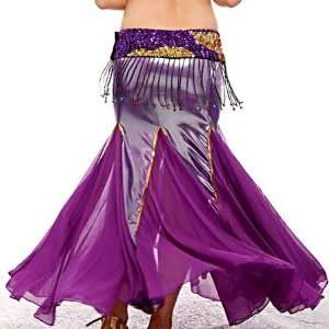  BellyRose Belly Dancing Elegant Laser & Chiffon Skirt 