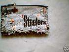 More Like Rag quilt coin purse NFL Steelers WHITE w zipper pull 