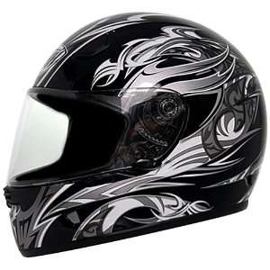  THH TS 38 Black/Silver X Large Full Face Helmet 